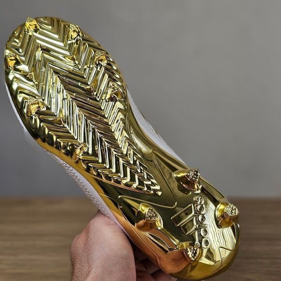 Adidas Adizero Football Cleats Gold White Men\'s Sz 14 Primeknit GX5122 Freak New main image 3